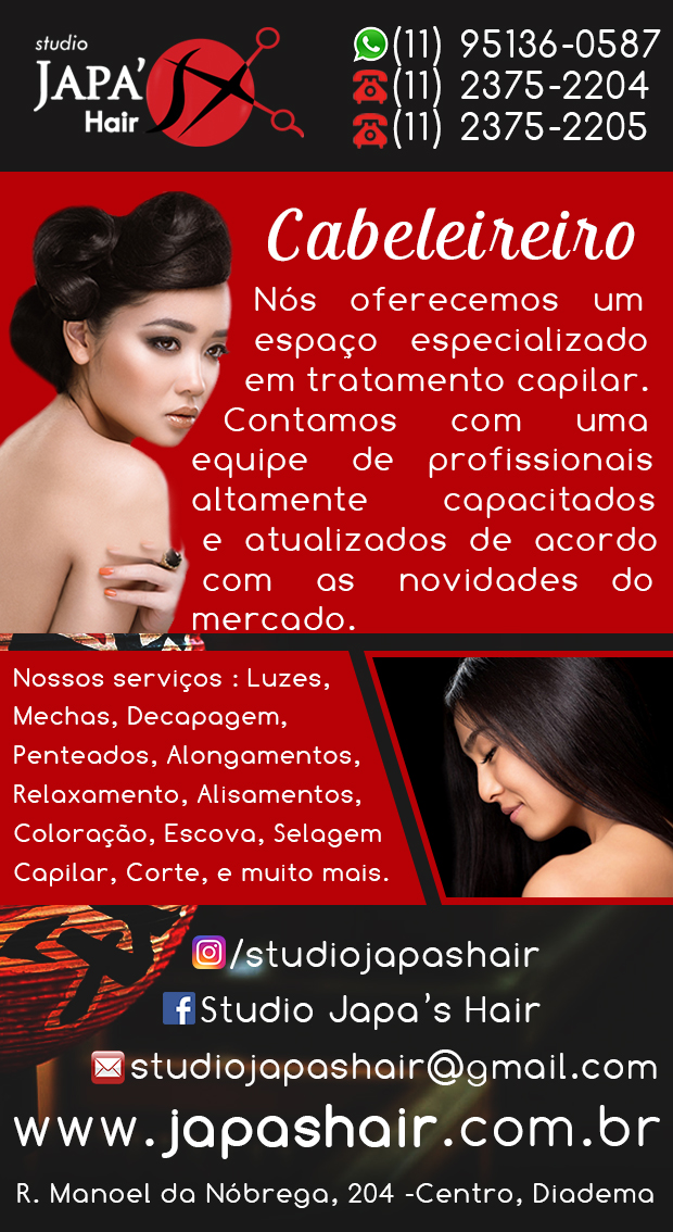 Studio Japa's Hair - Cabeleireiros Unissex em Diadema, Jardim das Naes