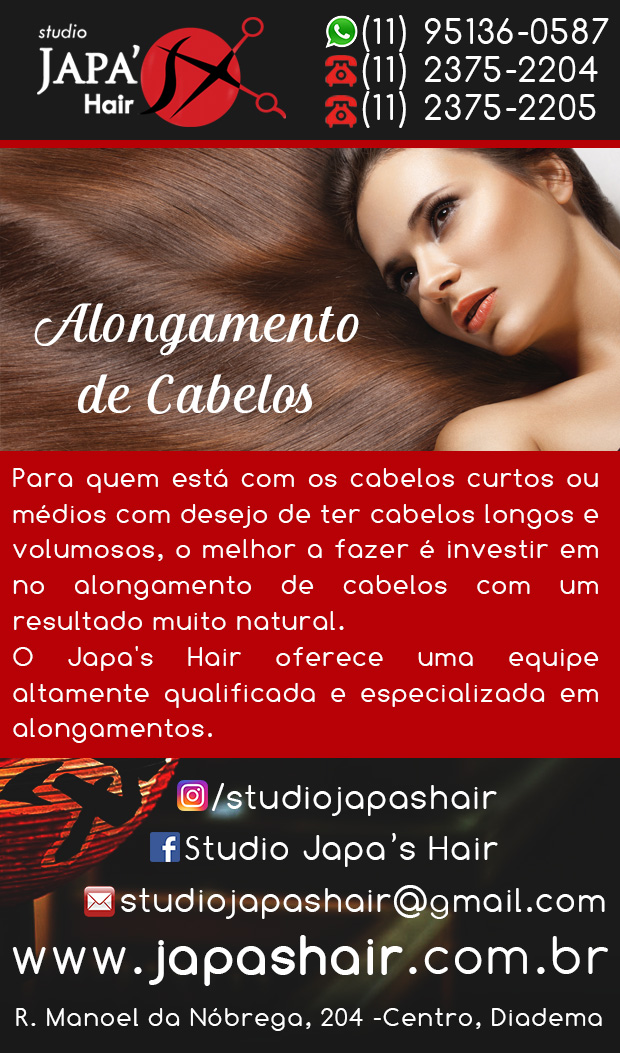 Studio Japa's Hair - Extenso de Cabelos em Diadema, Campanrio