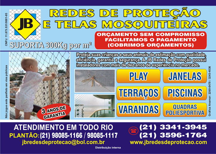 Rede de Proteo e Tela Mosquiteiras na Freguesia Jacarepagu