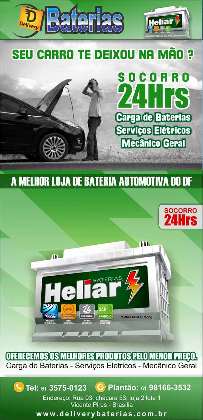 Disk Baterias em Samambaia Sul, Baterias para carro em Samambaia Sul Braslia DF