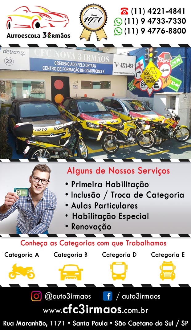 Auto Escola 3 Irmos - Habilitao para portadores de Necessidades Especiais em So Caetano do Sul, Barcelona