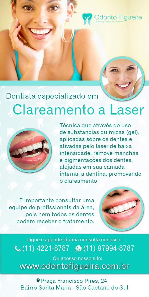 Odonto Figueira Odontologia Esttica e Preventiva Clareamento a Laser em So Caetano do Sul