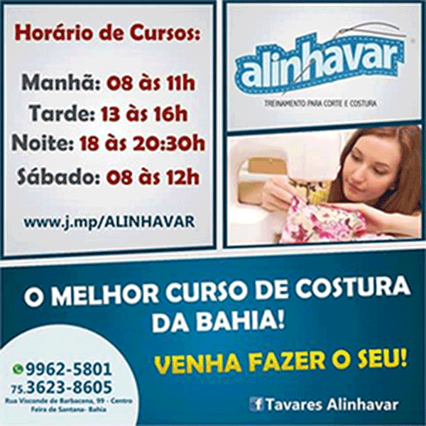 ALINHAVAR CURSO DE CORTE E COSTURA EM FEIRA DE SANTANA