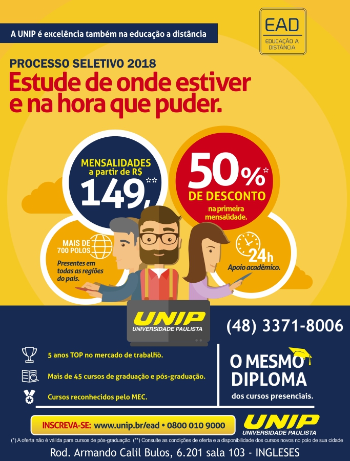 ensino a distncia em ingleses, norte da ilha, florianpolis, universidade, faculdade, ps graduao