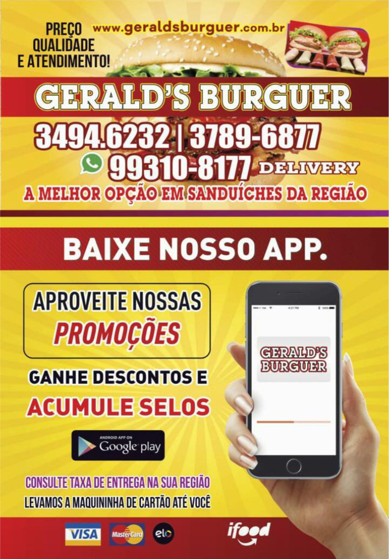 Tele Sanduches no bairro So Bernardo Geralds Burguer